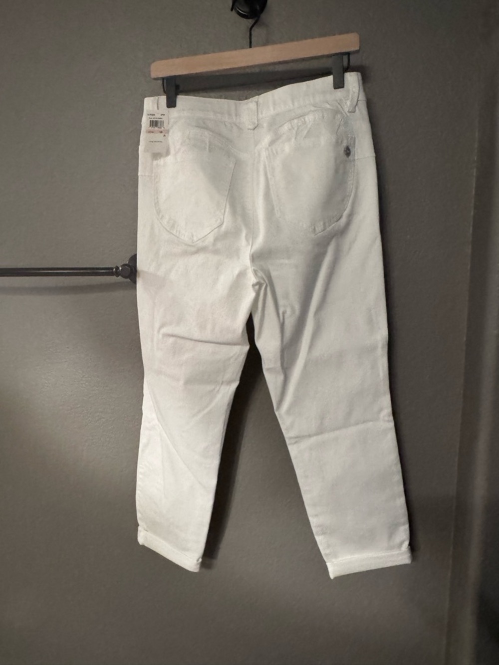 NWT Democracy Jeans “Ab” solution ankle skimmer Size 10 White - Picture 2 of 8